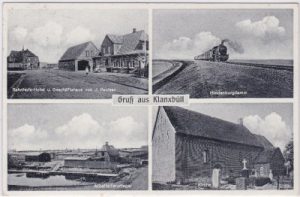 25924 Klanxbüll, u.a. Bahnhof, Lager, ca. 1940