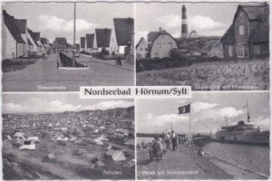 25997 Hörnum/Sylt, Nordseebad, u.a. Zeltplatz, ca. 1955