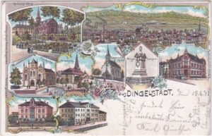 37351 Dingelstädt (Eichsfeld), Farblitho, ca. 1895