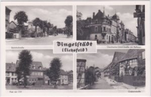 37351 Dingelstädt (Eichsfeld), Bahnhofstraße, ca. 1960