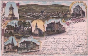 37351 Dingelstädt (Eichsfeld), Farblitho, ca. 1900