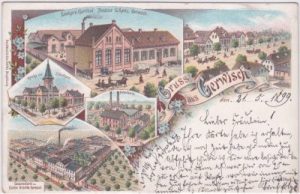39175 Gerwisch (Biederitz), Gasthof, Farblitho, ca. 1895