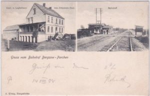 39307 Bergzow-Parchen (Elbe-Parey), Bahnhof, ca. 1900