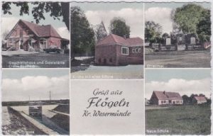 27624 Flögeln (Bederkesa), u.a. Neue Schule, ca. 1960