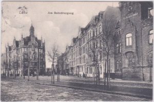 27576 Lehe (Bremerhaven), Am Bahnübergang, ca. 1905
