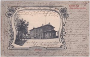 39340 Neuhaldensleben, Bahnhof, ca. 1900