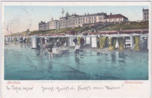 26757 Borkum, Strandleben, Hotel, ca. 1900