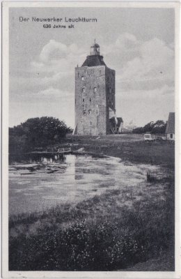 27499 Hamburg-Neuwerk, Neuwerker Leuchtturm, ca. 1935