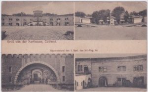 56075 Koblenz-Karthause, Kaserne, ca. 1915