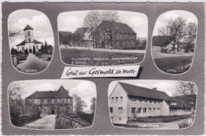 49326 Gesmold (Melle), u.a. Bäckerei Seling, ca. 1960