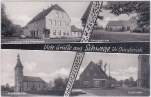 49163 Schwege (Bohmte), u.a. Schulgebäude, ca. 1965