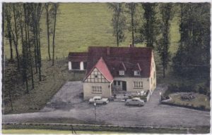49196 Müschen (Bad Laer), Hotel Schepers, ca. 1960