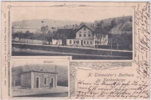 49176 Hankenberge (Hilter/Teutoburger Wald), Bahnhof, ca. 1905