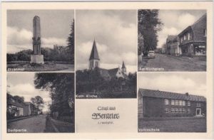33449 Benteler in Westfalen (Langenberg), u.a. Volksschule, ca. 1955