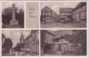 37355 Deuna (Eichsfeld), Geschäftshaus Junker, ca. 1930