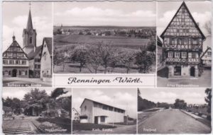 71272 Renningen (Württemberg), u.a. Freibad, ca. 1960