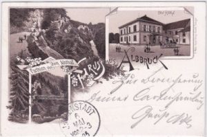 79774 Albbruck, u.a. Hotel Albthal, Litho, ca. 1895