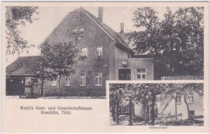07552 Roschütz (Gera), Koch`s Gasthaus, ca. 1910