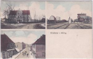 18292 Krakow am See, u.a. Bahnhof, ca. 1905
