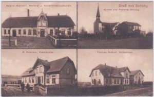 24850 Schuby (Skorby), u.a. Molkerei Albrecht, ca. 1915