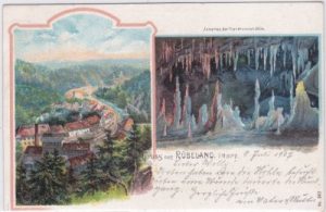 38889 Rübeland (Harz), Hermannshöhle, Farblitho, ca. 1905