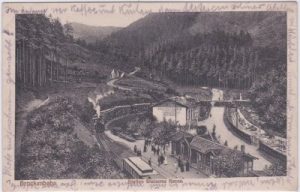 38855 Wernigerode (Harz), Bahnhof Steinerne Renne, ca. 1925