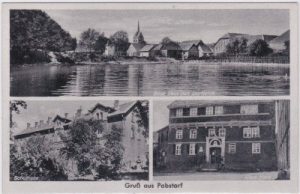 38836 Pabstorf (Huy), u.a. Schulhaus, ca. 1940