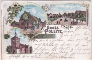 39615 Pollitz in der Altmark (Aland), Farblitho, ca. 1900