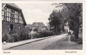 27248 Schweringhausen (Ehrenburg), Dorfstraße, ca. 1945