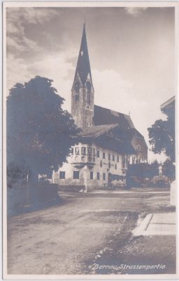 83233 Bernau am Chiemsee, Straßenansicht, ca. 1930
