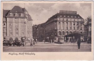 86150 Augsburg, Straßenansicht, ca. 1935