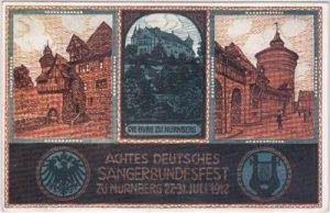 90403 Nürnberg, Sonderganzsache VIII. Sängerbundesfest 1912