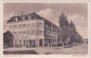 92318 Neumarkt in der Oberpfalz, Bahnhof-Hotel, ca. 1935