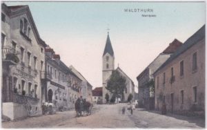 92727 Waldthurn, Straßenansicht, ca. 1910