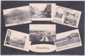 94051 Hauzenberg, Mehrbildkarte, u.a. Bahnhof, ca. 1905
