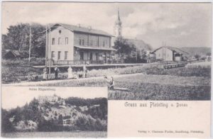 94474 Pleinting an der Donau (Vilshofen), Bahnhof, ca. 1900