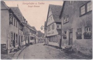 97922 Königshofen (Lauda-Königshofen), Hauptstraße, ca. 1910