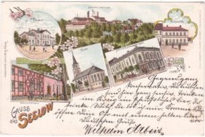 15306 Seelow, u.a. Brauerei, Farblitho, ca. 1895