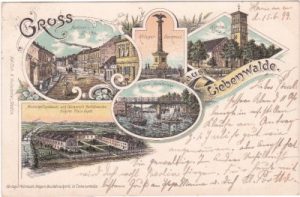 16559 Liebenwalde, u.a. Mustergeflügelzucht, Farblitho, ca. 1895