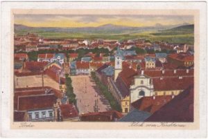 Brüx (Most), Ortsansicht, ca. 1920