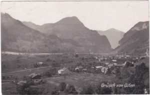 Grüsch (Graubünden), Ortsansicht, ca. 1920