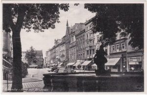 Liegnitz (Legnica), Straßenansicht, ca. 1940