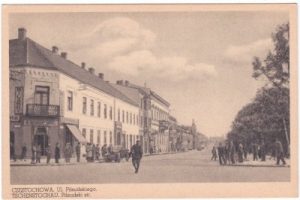 Tschenstochau (Czestochowa), Pilsudski-Straße, ca. 1925