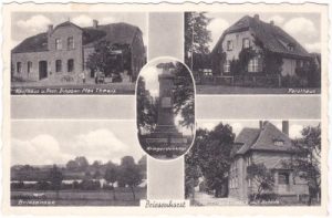 Briesenhorst (Brzezno), u.a. Kaufhaus, ca. 1935