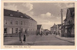 Kreuzingen (Elchniederung), Tilsiter Straße, ca. 1930