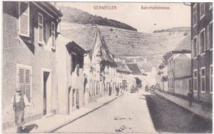 Gebweiler im Elsaß (Guebwiller), Bahnhofstrasse, ca. 1910