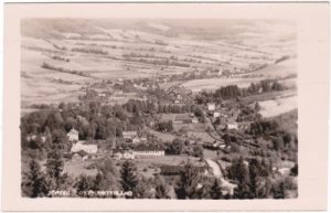 Zöptau (Sobotín), Ortsansicht, Fotokarte, ca. 1930