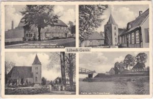 23560 Lübeck-Genin (Moisling), u.a. Gaststätte, ca. 1950