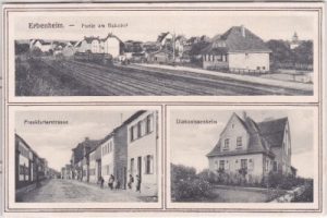 65205 Erbenheim (Wiesbaden), u.a. Bahnhof, ca. 1915