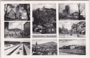 76227 Karlsruhe-Durlach, u.a. Bahnhof, ca. 1945